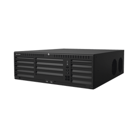 [Doble Poder de Decodificación] NVR 32 Megapixel (8K) / 128 Canales IP / AcuSense / ANPR / Conteo de Personas / 16 Bahías de Disco Duro / 2 Tarjetas de Red / Soporta RAID con Hot Swap / 2 HDMI en 8K / POS / Alarmas I/O  / Smart Search
