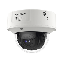 Domo IP 4 Megapixel / Lente Mot. 2.8 a 12 mm / 40 mts IR EXIR / IK10 / IP67 / H.265+ / WDR 140 dB / Captura Facial / DeepinView / Búsqueda por Atributos / 2 Micrófonos Integrados / Micro SD