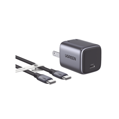 Cargador Nexode Mini 30W PD GaN Tech + cable 1M 60W
