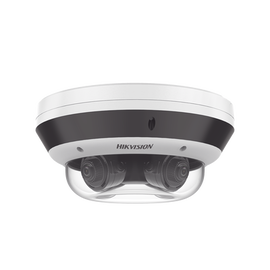 PanoVu Series / Vista Panorámica 360º / 4 Lentes Mot. 2.8 a 8 mm (4 Megapixel por Lente) / 16 Megapixel en Total / WDR 120 dB / DARKFIGHTER / Exterior IP67 / IK10 / PoE+ / 30 mts IR / Micro SD
