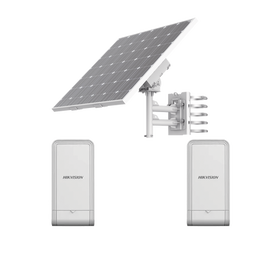 Kit Solar de Alimentación + 2 Puntos de Acceso (AP) / Panel Solar / Batería de Respaldo de Litio 360 Wh / 2 Salidas de 12 Vcd / Accesorios de Instalación / Uso en Exterior IP66