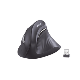 Mouse Inalámbrico en Angulo Vertical | 2.4G & Bluetooth | Conecta 3 dispositivos Simultáneamente | 4 Niveles de DPI |  Clic Silencioso | 5 botones Silenciosos | Soporta Win, Mac, Linux & Chrome.