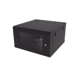 Gabinete de Pared con Puerta de Cristal Templado, 635 mm de Profundidad, 6U Rack de 19'', Acero Reforzado