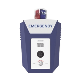 Estación de Alarma de Panico de Emergencia / Cámara 2 Megapixel / Video y Audio / Sirena y Estrobo (Azul y Rojo) / 10 Mts de IR / ISUP