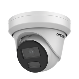 Turret IP 6 Megapixel  / Lente 2.8 mm / 40 mts IR / Exterior IP67 / Micrófono Integrado / DARKFHGITER / PoE / Alarmas y Audio I/O / ONVIF / Micro SD / 4 Analíticos: AcuSense, Deteccion Facial, Conteo de Personas por Cruce y Zona