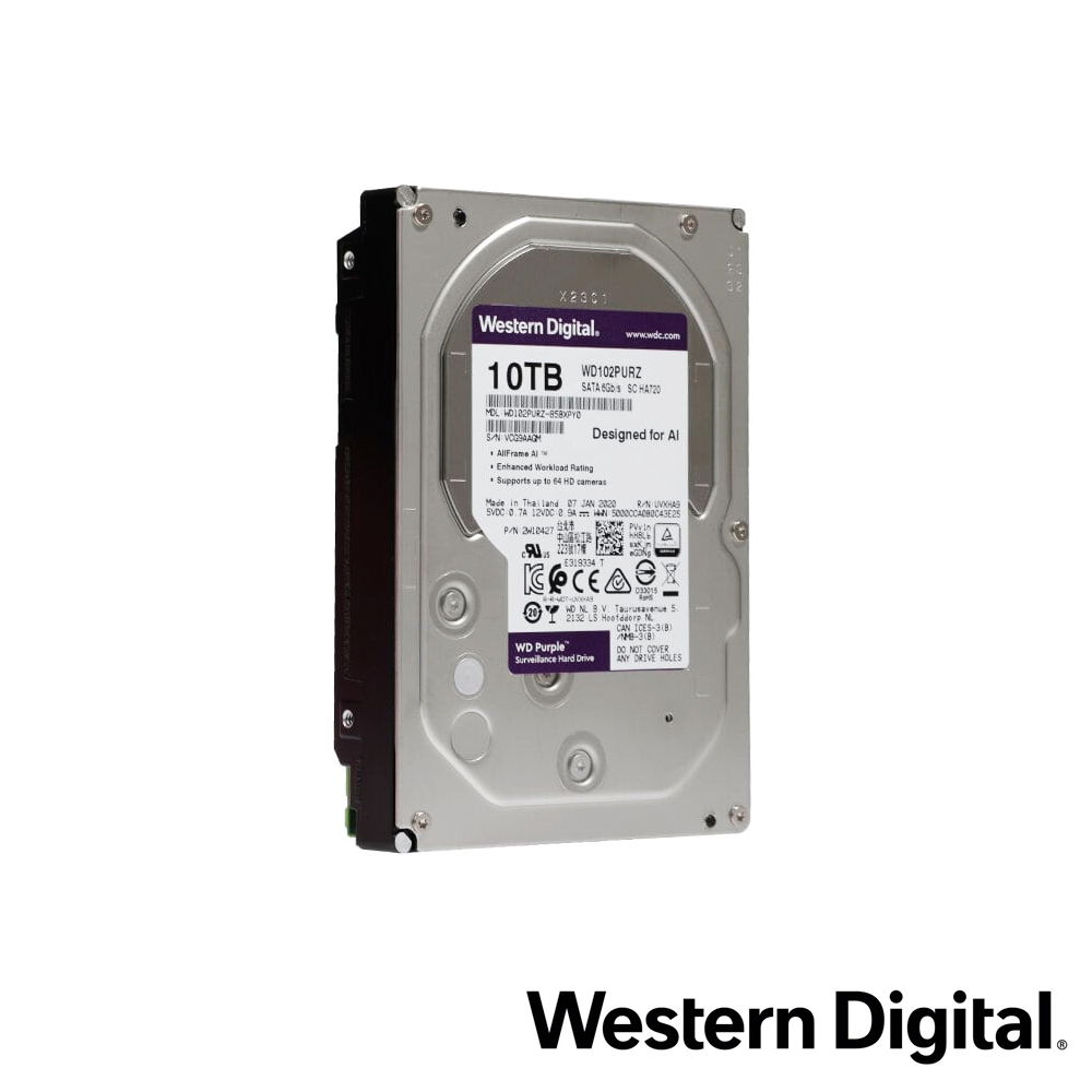 DISCO DURO DD 10TB SATA WD PURPLE WD102PURZ 24/7 OPTIMIZADO PARA VIDEOVIGILANCIA SATA III 6GB/S COMPATIBLE CON DVR Y NVR DE CUALQUIER MARCA DISCO DURO DD 10TB SATA WD PURPLE WD102PURZ 24/7 OPTIMIZADO PARA VIDEOVIGILANCIA SATA III 6GB/S COMPATIBLE CON DVR Y NVR DE CUALQUIER MARCA