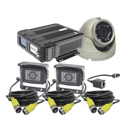 KIT DVR PARA VEHICULO /  INCLUYE /  CÁMARAS PARA INTERIOR /  CÁMARA PARA EXTERIOR, / 2MP AHD /  CABLES EXTENSORES / ADAPTADOR LAN.