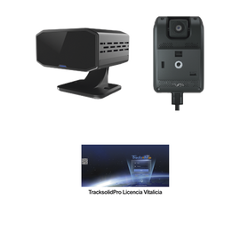 KIT Dashcam con sistema de control ADAS (asistencia de manejo) y Camara DMS con IA (JC170) / Multiples alarmas /Comunicación dos vías / ideal para flotas vehiculares / Facil instalacio / Incluye licencia vitalicia plataforma TrackSolidPro