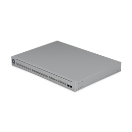 UniFi Switch Pro Max 24 POE, 24 puertos (8 puertos POE++ 2.5 GbE y 16 puertos GbE POE+), 2 puertos SFP+ 10G, 400W, pantalla táctil