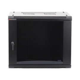 Gabinete PRECISION, Con Puerta de Cristal, de 19in, 9UR, 450mm de Profundidad, Color Negro