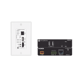 OMEGA 4K/UHD Placa de pared HDBaseT TX/RX para HDMI con USB