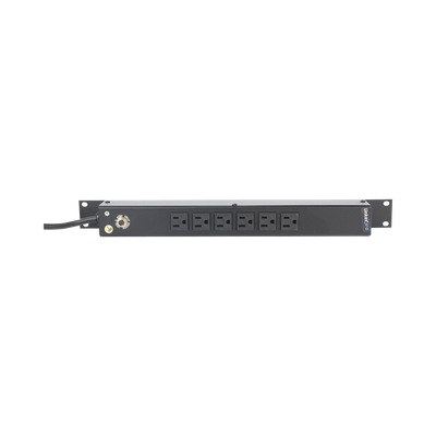 Tomacorriente Horizontal (PDU) de 6 Contactos (NEMA 5-15R) Rack 19