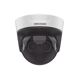 PanoVu Series / Vista Panorámica 180° / 32 Megapixel en Total / 4 Lentes 2.8 mm (4 Lentes 8 Megapixel) / 20 mts IR / Exterior IP67 / IK10 / 12 Vcc / PoE+ / Micro SD