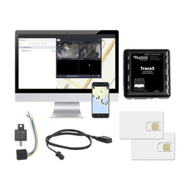 Kit de Localizador Vehicular 2G y 4G/ Rastreo / Conducción eficiente / Deteccion de Jammer / Registro de conductores / Relay + Botón de pánico + EPCOMGPSANUAL + SIM500MB2Y