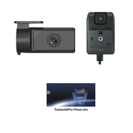 KIT Dashcam con sistema de control ADAS (asistencia de manejo) y Camara de cabina (CI03) / Multiples alarmas /Comunicación dos vías / ideal para flotas vehiculares / Facil instalacio / Incluye primer año de plataforma TrackSolidPro
