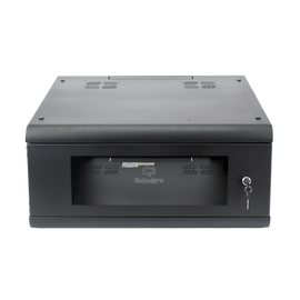 Gabinete de Pared con Puerta de Cristal Templado, 635mm de Profundidad, 4U Rack de 19'', Acero Reforzado