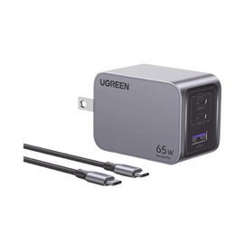 Cargador de 65W serie Nexode PRO | 3 Puertos de Carga Rápida | 2 USB-C | 1 USB-A | Tecnología GaN II | Power Delivery 3.0 | Quick Charge 4.0 | Chip Confiable y Carga Inteligente | Optimiza la Experiencia de Carga |  Incluye  cable USB-C