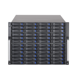 Servidor de Almacenamiento Cluster / 48 Bahías de Disco Duro / Controlador Simple / Graba 600 Canales IP / Fuente Redundante