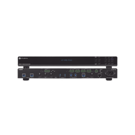 OMEGA Switch Matriz 6x2 de AV Multiformato con Entradas HDMI, HDBaseT, USB-C y Display Port / Salidas HDMI y HDBaseT / Conectividad avanzada para conferencias y colaboración en 4K en un solo dispositivo