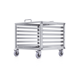 UniFi Rack Móvil de 6 Unidades, incluye 1 patchpanel de 24 puertos Gigabit, no requiere herramientas para armarse, incluye ruedas.