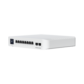 Switch UniFi Pro 8 PoE Administrable Capa 3, 8 puertos GbE / (6) puertos POE+ af/at y (2) puertos POE++ 802.3bt / (2) puertos SFP+ 10G / 120W de presupuesto POE