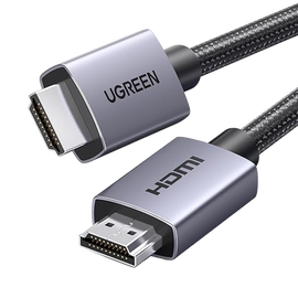 Cable HDMI 2.0 de Nylon Trenzado | 3 metros | 4K@60Hz | ARC | Dolby ATMOS | Verdadero HD | DTS HD | HDR | Inversivo 3D | 3 modos de visualización | 3 Capas de Protección + 4 de Blindaje | Niquelado | Carcasa de Aluminio.