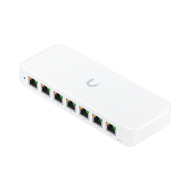 UniFi Switch Ultra Administrable 8 puertos GbE / (1) puerto POE++ IN y (7) puertos POE+/ Wattaje depende de fuente o POE IN, hasta 42W, No incluye fuente/inyector