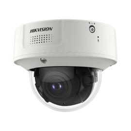 Domo IP 4 Megapixel / Lente Mot. 2.8 a 12 mm 2 / 40 mts IR EXIR / 2 Analiticos Simultaneos / DeepinView / 2 Micrófonos Integrados  / IP67 / IK10 / H.265+ / WDR 150 dB / Captura Facial / Búsqueda por Atributos /