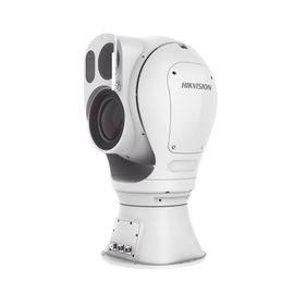 PTZ Punta de Poste IP Dual / Lente Térmico de 38 a 190 mm (1280 X 1024) / Lente Óptico 100X Zoom (2 Megapixel) / 3 Kms de IR Laser / 48 VCD / IP67 / Detección de Fuego / Analiticas de Video