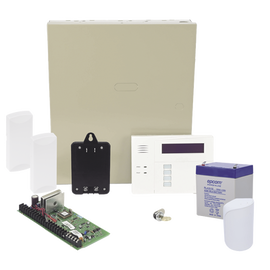 Panel de Alarma VISTA48LA Teclado Alfanumérico con Receptor Inalámbrico, Batería, Transformador, Sensor de Movimiento y 2 Contactos Magnéticos Inalámbricos SFire