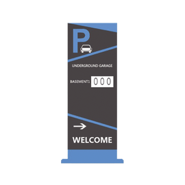 Pantalla Principal de Guía de Estacionamiento / 1 Módulo / Mensaje de Bienvenida / Uso con Aplicación de Guía de Estacionamiento