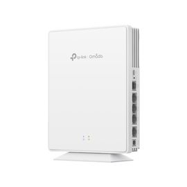 Punto de Acceso GPON Omada / WiFi 6 AX1800 / 1 puerto GPON / 1 Puerto FXS / 4 Puertos 10/100/1000 RJ45 / Wi-Fi 6 AX1800 / Mesh Omada / Configuración por Controlador o Stand-Alone / Para Montaje en Escritorio-Pared