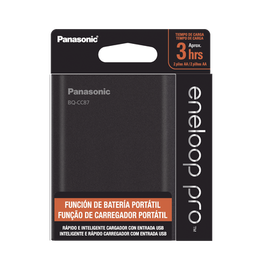 Cargador para baterías y power bank  2 en 1, carga individual y/o simultánea hasta 4 baterías, (AA y AAA, Ni-MH )