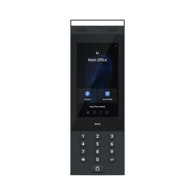 UniFi Intercom para interior/exterior IP65, Lector NFC y QR / Pantalla táctil 7