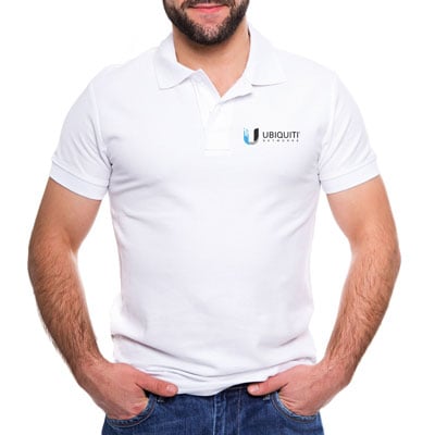 Playera Tipo Polo Color Blanco UBIQUITI NETWORKS Playera Tipo Polo Color Blanco UBIQUITI NETWORKS