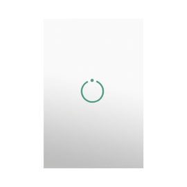 (ZWAVE) Interruptor On/Off panel táctil touch inalámbrico Zwave Plus 1 boton. No requiere cable neutro, Compatible con Hubitat HC8, Álula  M2M, otros