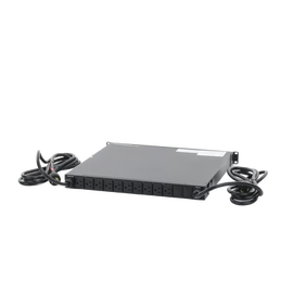 PDU Monitoreable de Transferencia Automática ATS (Fuente Redundante), Con 10 Salidas 5-15R,   Enchufes de Entrada L5-20P, Instalación Horizontal de 19in, 1UR, 20 Amp, 120 Vca
