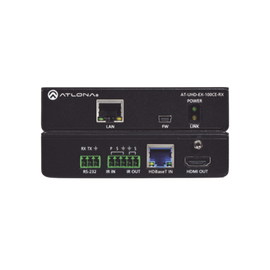 Receptor HDBaseT 4K/UHD HDMI sobre 100 M con Ethernet, control y PoE