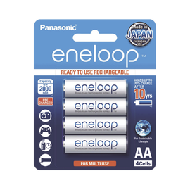 Batería Recargable AA 1.2V ENELOOP / Ni-HM / Paquete de 4 Baterías