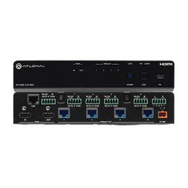 Amplificador de distribución de alto rango dinámico (HDR) con una entrada HDMI® y cuatro salidas HDBaseT™