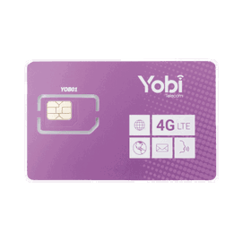 SIM Yobi para dispositivos móviles 3G/4G, 5GB Mensual por 1 año de servicio (solo datos)