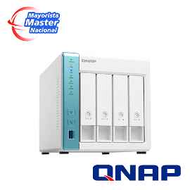 QNAP TS-431K - Servidor NAS - 4 compartimentos - SATA 6Gb/s - RAM 1 GB - Gigabit Ethernet