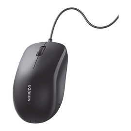 Mouse Óptico USB | Cable USB de 1.5 metros | 3 Botones | 1200DPI | Diseño Ergonómico | Silencioso | Color Negro | Windows / MacOS / Linux / Chrome y otros | También Compatible con  DVR / NVR.