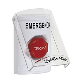 Botón Multipropósito, Emergencia, Reset Con Llave, Español, Tapa De Policarbonato, 2 Relevadores forma C, Interior