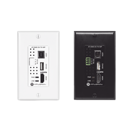 Transmisor HDBaseT de placa de pared para HDMI con USB