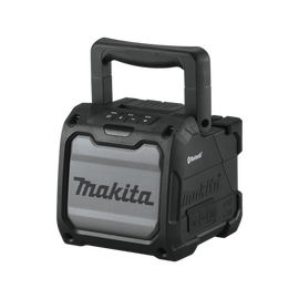 Bocina Negra Bluetooth con entrada USB, Auxiliar y Cargador, Funciona con Batería LXT de 18V o CXT de 12v (no inluidas)