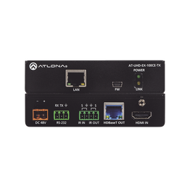 Transmisor 4K/UHD HDMI sobre 100 M HDBaseT con Ethernet, control y PoE