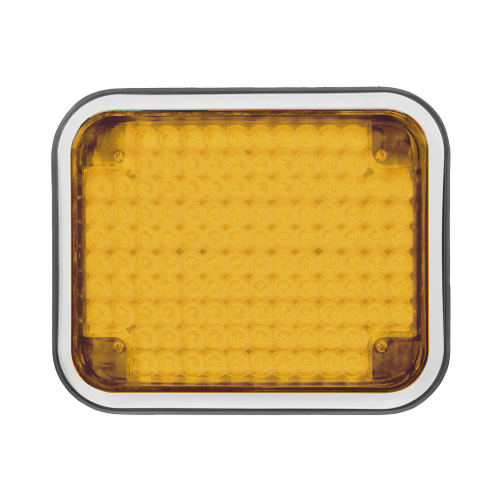 Luz perimetral LED ambar 7x9 con bisel