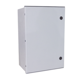 Gabinete de Poliéster IP55 Uso en Exterior (800 x 1000 x 300 mm) con Placa Trasera Interior de Plástico (Incluye Chapa y Llave).
