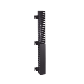Organizador Vertical IN-Cabinet, Sencillo (Solo Frontal), Para Uso Con Gabinetes Panduit, Montaje Frontal en Riel de Rack, 40 UR, 2.25 in de Ancho, Color Negro